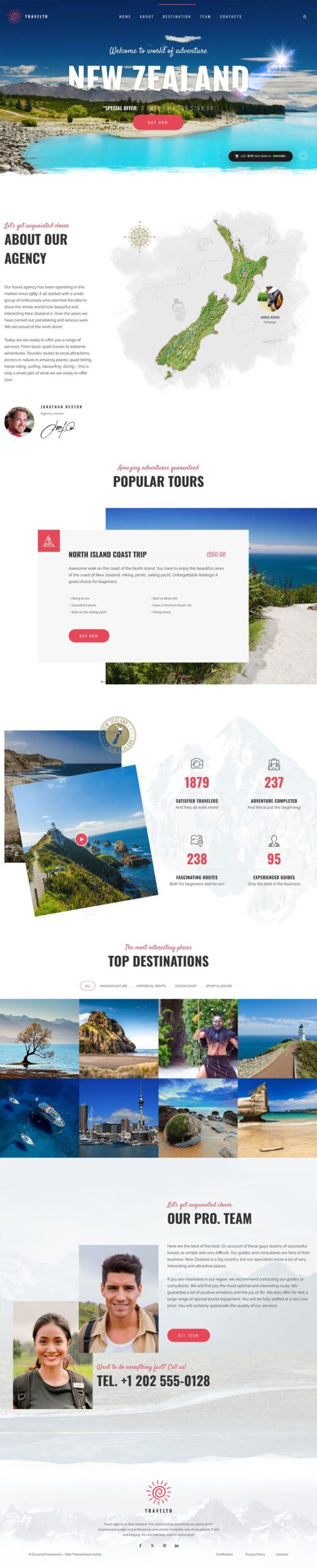 Шаблон сайта Ronneby путешествия